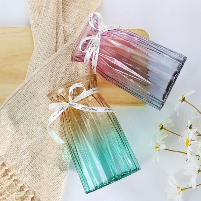 Bình cắm hoa thuỷ tinh đa giác 20cm decor trang trí tiện dụng, sang trọng, tinh tế B024