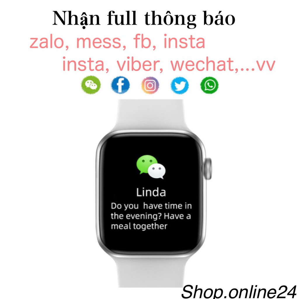 Đồng Hồ Thông Minh T500+ Plus Seri 6 pro Hiwatch Tiếng Việt Nghe gọi Bluetooth 44mm p8