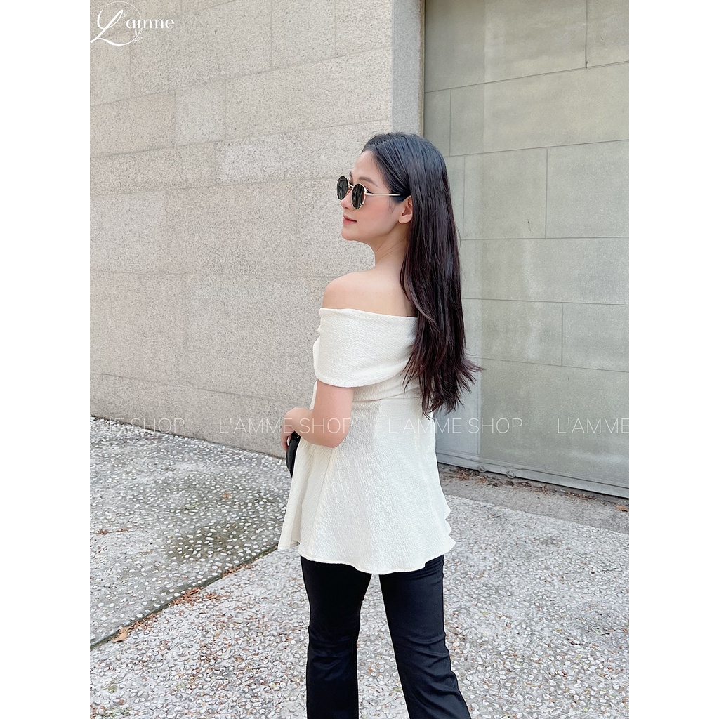 Áo Bầu trễ vai Selina Top, siêu sang chảnh, hot trend thiết kế by LAMME
