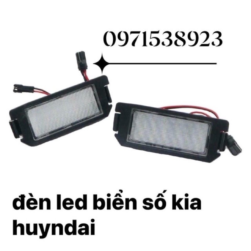 led biển số KIA MORNING HUYNDAI I10 lắp zin không độ chế gồm 18 bóng led sáng trắng