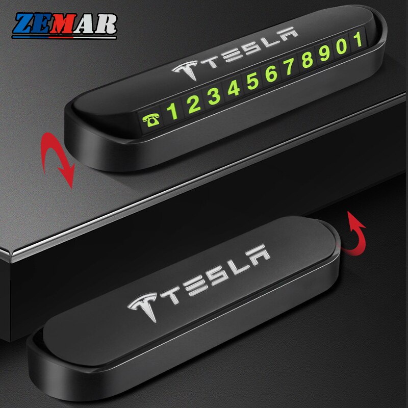 Thẻ Đậu Xe Tạm Thời Chuyên Dụng Cho Xe Hơi Tesla Model 3 X Y S 2021 2022 3