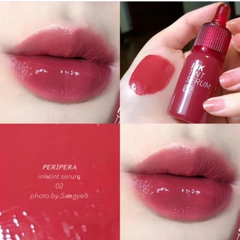 Son Tint Siêu Lì, Có Dưỡng Cho Đôi Môi Mịn Mượt Peripera Ink Tint Serum