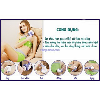 Máy Massage Cầm Tay Trị Liệu Relax & Spin Tone, Giúp Trị Liệu Đau Mỏi Vai Gáy, Tan Mỡ Bụng, Thư Giãn Mệt Mỏi - YoungHome