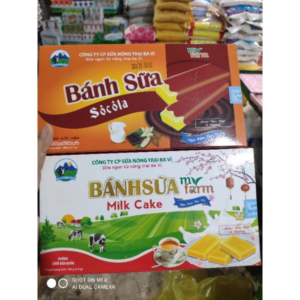 Bánh sữa Ba Vì hộp 180g - Milk cake