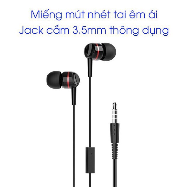 Tai nghe chụp tai có dây Hoco W24 - Tặng kèm tai nghe nhét tai (Hàng Chính Hãng)