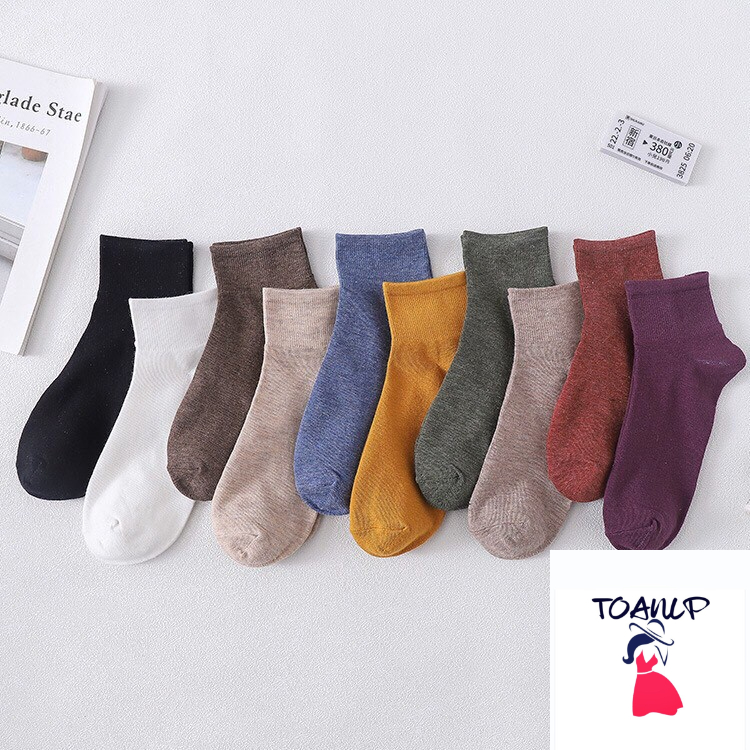Sét 10 Đôi Tất Nữ Muối Tiêu Phong Cách VinTaGe ( 10 đôi )