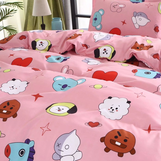 Bộ Chăn Ga gối BT21