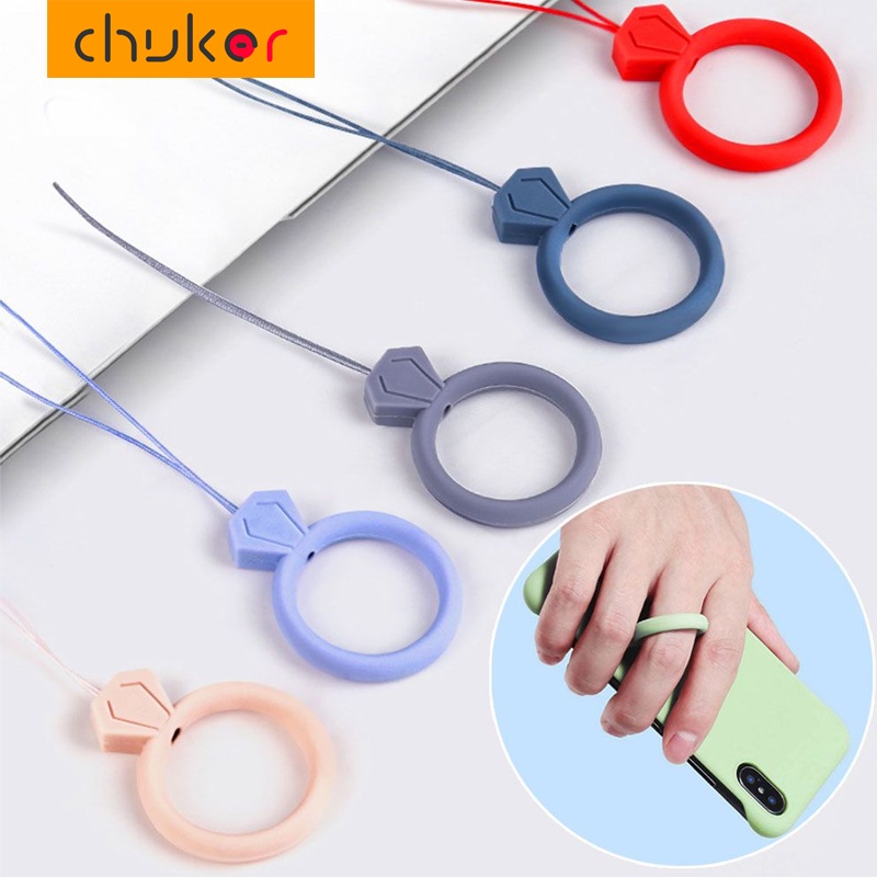 Dây Đeo Điện Thoại/Chìa Khóa/Điện Thoại Bằng Silicon Chống Rơi Vỡ
