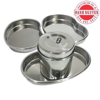 Khay đựng hạt đậu,chất liệu inox dùng trong spa y tế.