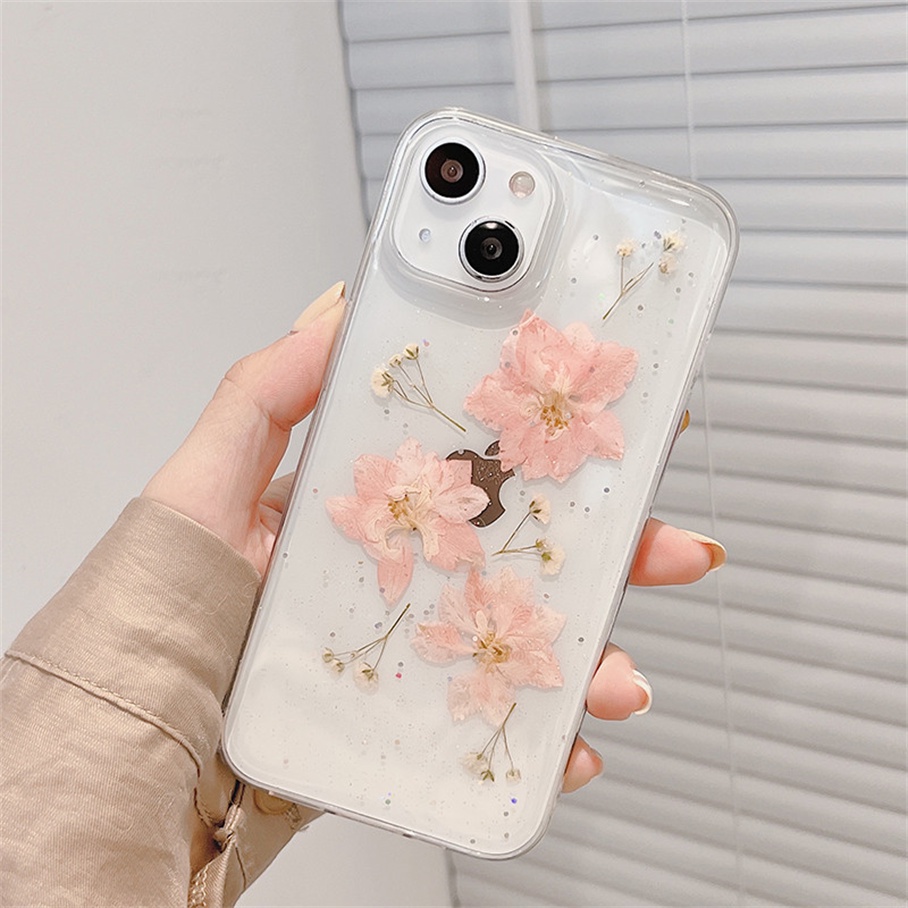 Ốp Điện Thoại Mềm Trong Suốt Họa Tiết Hoa Cho For iPhone 13 12 11 Pro Max X XR Xs Max 8 7 6 6s Plus SE 2020