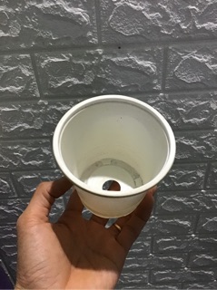 Chậu nhựa trắng mềm