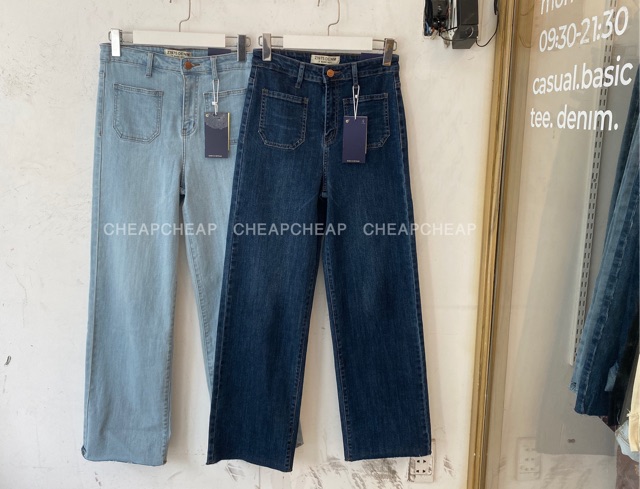 QUẦN JEANS culottes TRENDY túi trước