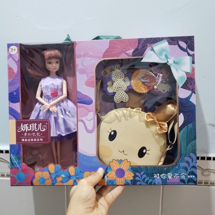bup bê Barbie, đồ chơi cho bé gái, bộ đồ chơi búp bê baby elsa, công chúa natasha hộp bếp nấu ăn gia đình