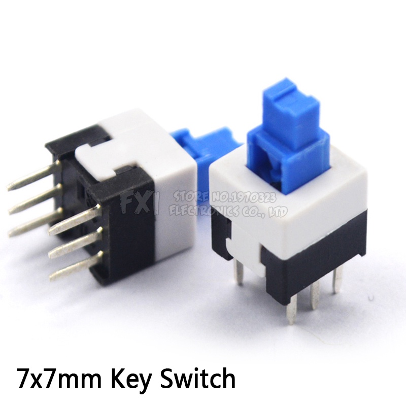 Set 10 Công Tắc Tự Khoá 6 Chốt 5.8 * 5.8 7 * 7 8 * 8 8.5 * 8.5mm