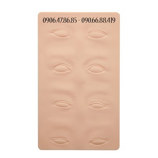 (2 miếng) Da giả 3D Mày Mí Mắt tập phun xăm