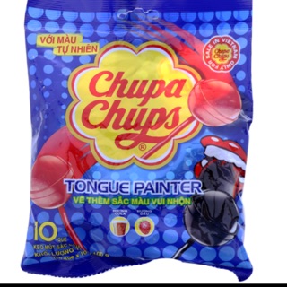 Kẹo mút Chupa Chups vị cola, dâu 100g (10 cây)