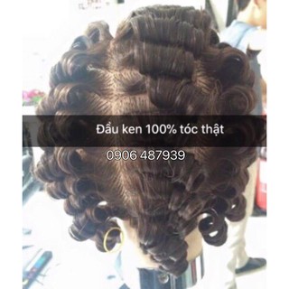 [Hàng chuyên nghiệp] Đầu ken tóc thật 100% uốn - duỗi - nhuộm dành cho salon | New 2024 |