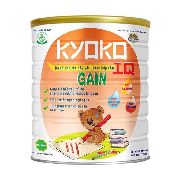 [CHÍNH HÃNG] Sữa KYOKO IQ GAIN 900G