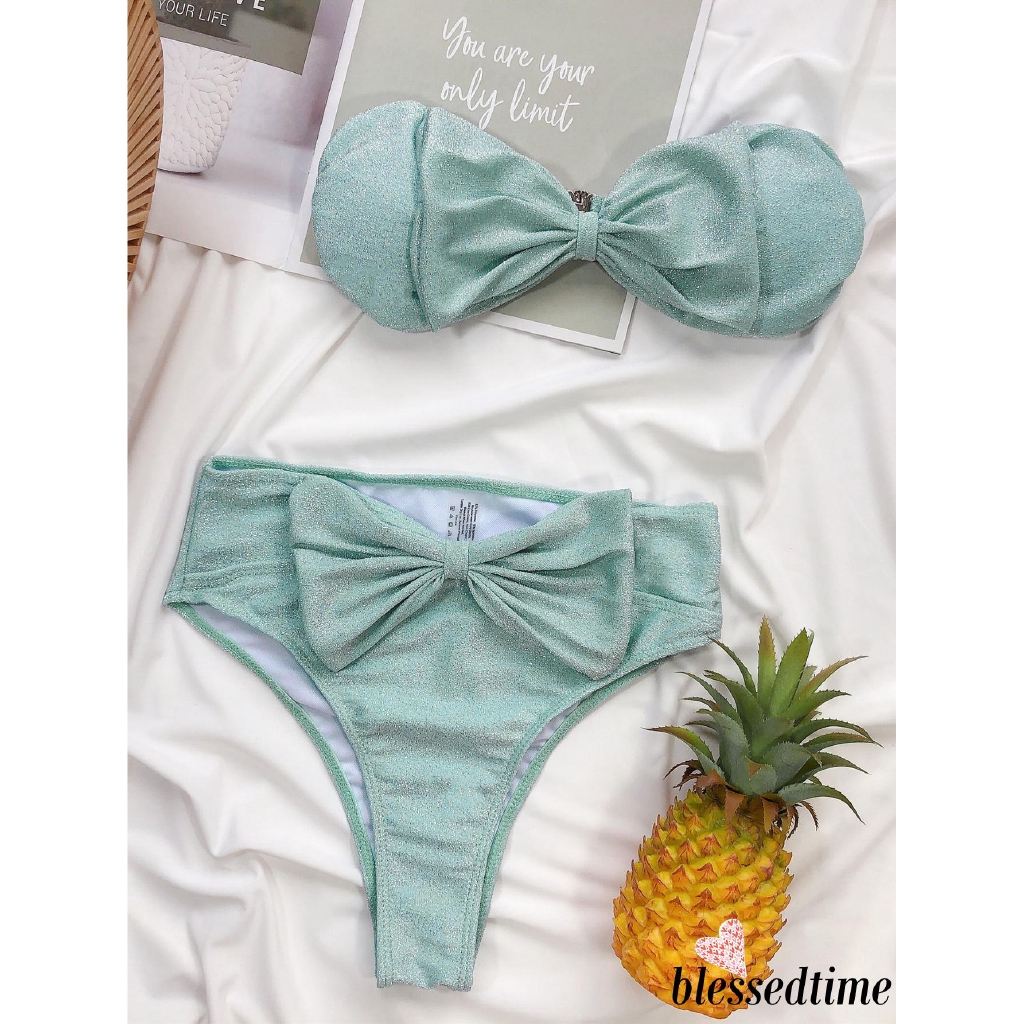 Bộ Bikini   Mảnh Hở Lưng Đính Nơ Quyến Rũ Cho Nữ | BigBuy360 - bigbuy360.vn