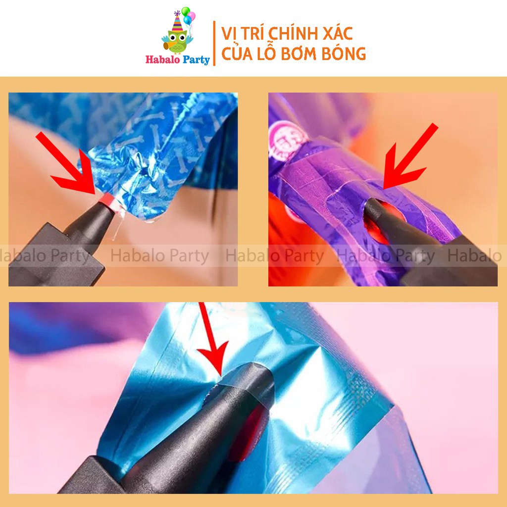 SET Bóng Trang Trí Sinh Nhật Kèm Phông Nền Sang Trọng