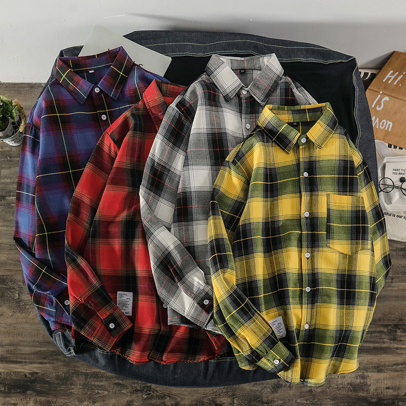 Áo Sơ Mi Ca Rô Dài Tay Năng Động Thời Trang Cho Nam