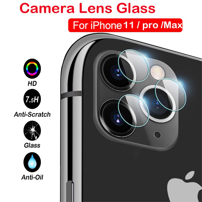 Miếng dán bảo vệ màn hình camera cường lực 9H 2.5D cho iPhone 11 Pro Max iPhone 6 6s 7 8 Plus  X XS MAX XR