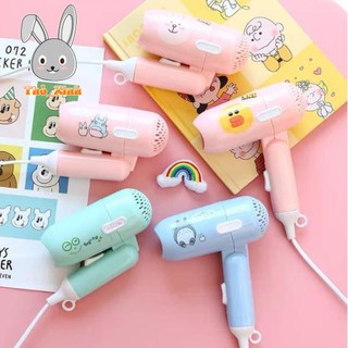 Combo Máy Sấy Tóc Mini + Máy Là Tóc Mini Siêu Dễ Thương