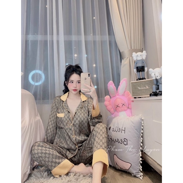 Bộ ngủ Pijama - Bộ lụa latin mặc nhà hàng latin thiết kế siêu sang