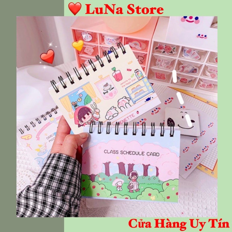 Sổ tay kế hoạch hàng tuần LUNA 555