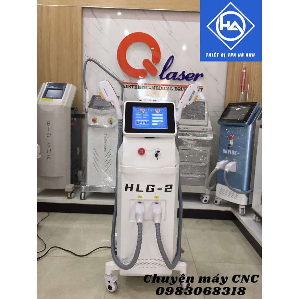 Máy triệt lông xóa xăm 2in1 HLG-2