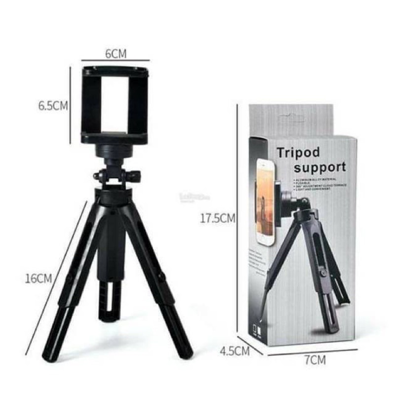 Chân Đế Máy Ảnh Điện Thoại Tripod Support, Xoay 360 Độ, Chống Rung Lắc, Hỗ Trợ Chụp Hình, Quay Video, Livestream, Tiktok