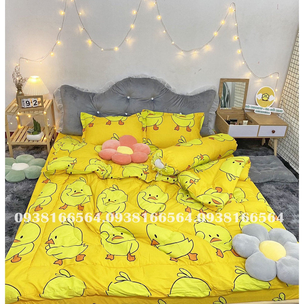 TRỌN BỘ COTTON POLY 5 MÓN CHĂN PHAO DÀY DẶN HÀNG VN NHIỀU MẪU - ĐỦ KÍCH THƯỚC