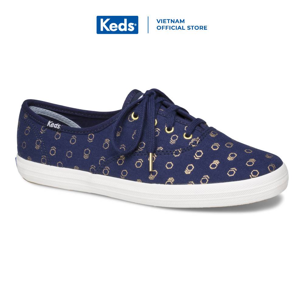 Giày Keds Nữ - Champion Mini Hexagon Navy - KD059392