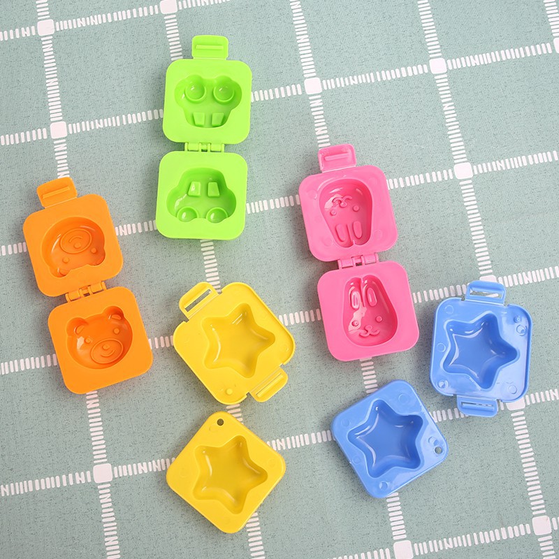 Combo 6 Khuôn ép cơm, ép trứng bento nhiều hình dễ thương