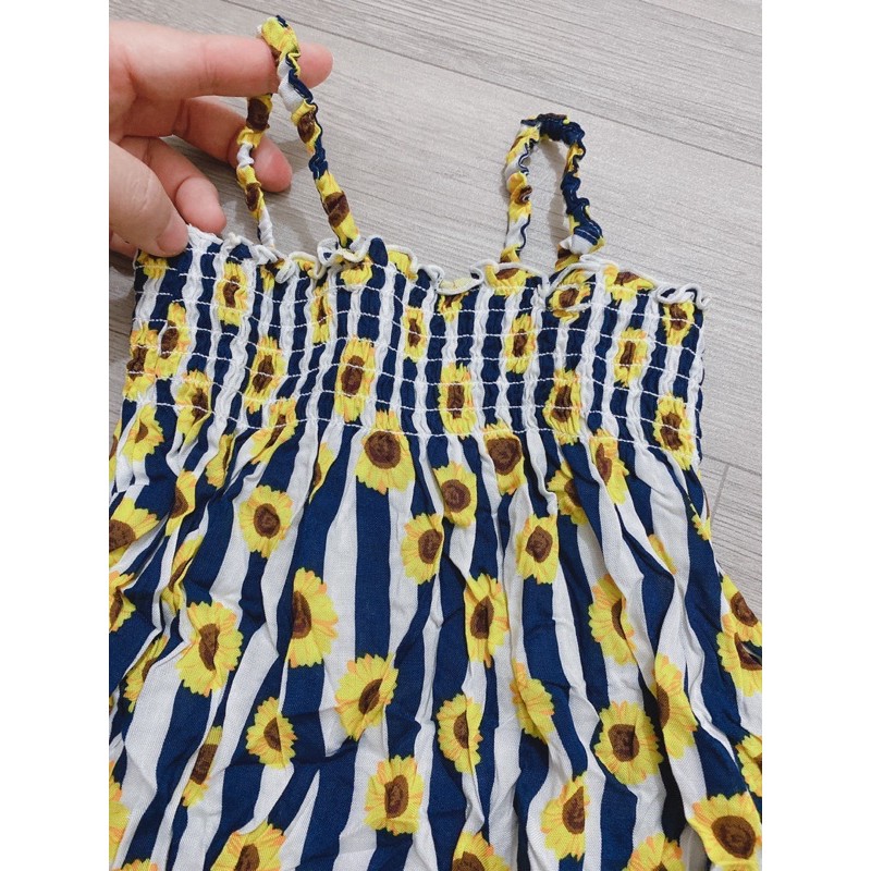 Đầm Maxi dây Nhật Nhiều Mẫu cực xinh chất liệu lanh cao cấp cho bé