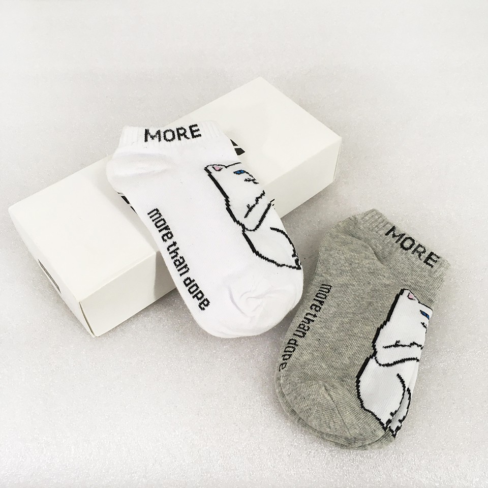 Tất Off White Marble Low 01