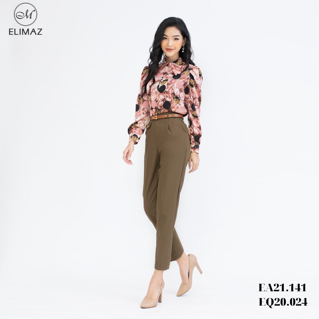 Quần Tây Âu Nữ Công Sở Lưng Cao Dáng Baggy Elimaz Có Trang Trí Túi EQ20.024 - HÀNG MỚI VỀ