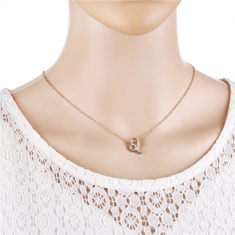 Vòng cổ Mặt Biểu Tượng 12 Cung Hoàng Đạo Kèm Hộp Đựng Thẻ