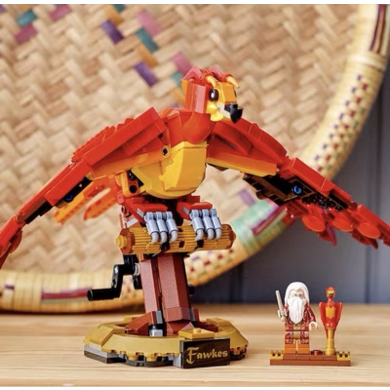 Đồ chơi mô hình xếp hình lắp ráp FAWKES Phượng Hoàng Đỏ Harry Potter NonLego Nanoblocks