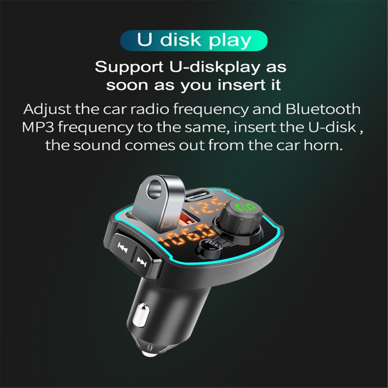Usb Nhận Tín Hiệu Âm Thanh QC3 0 PD18W Cho Xe Hơi