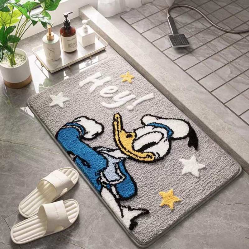 Thảm Chùi Chân Lông Cừu Room Mat Siêu Mềm Mượt Thấm Hút Tức Thì Bay Hơi Nhanh Đế Chống Trơn Trượt Cao su TPR
