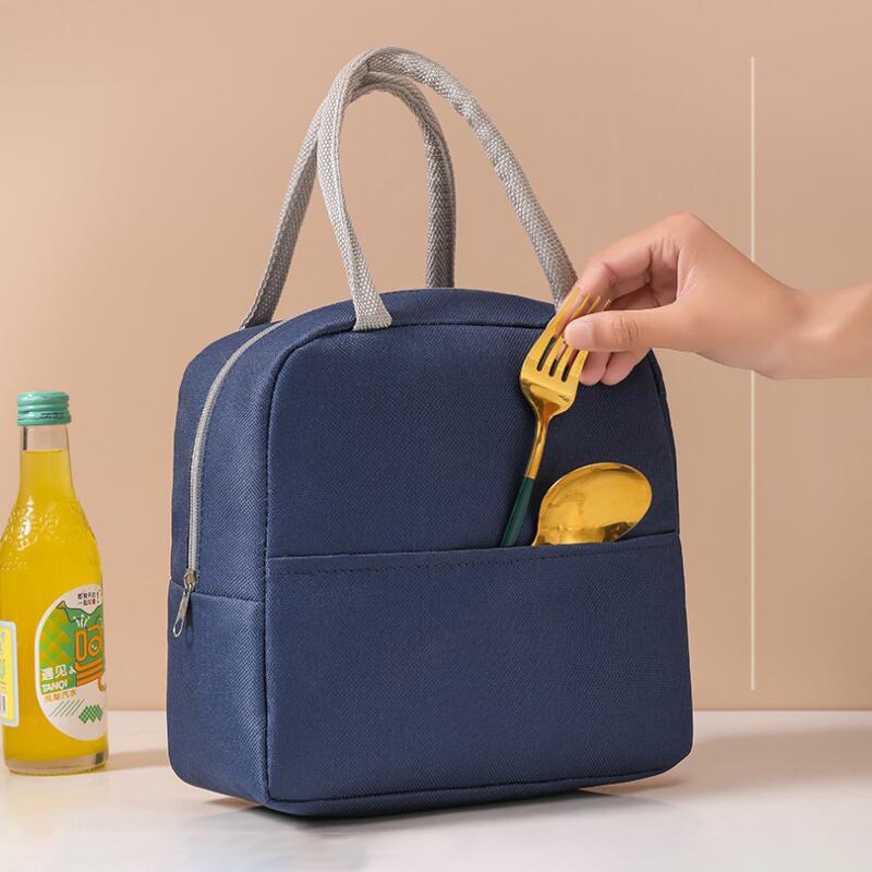 Túi đựng hộp cơm trưa giữ nhiệt in họa tiết hoạt hình xinh xắn