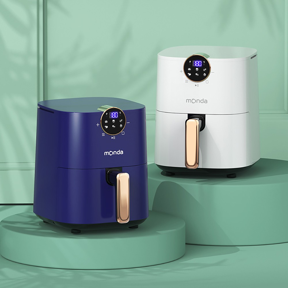 Nồi chiên không dầu MONDA dung tích 4.5L - Thép không gỉ - Hàng chính hãng - Bảo hành 24 tháng