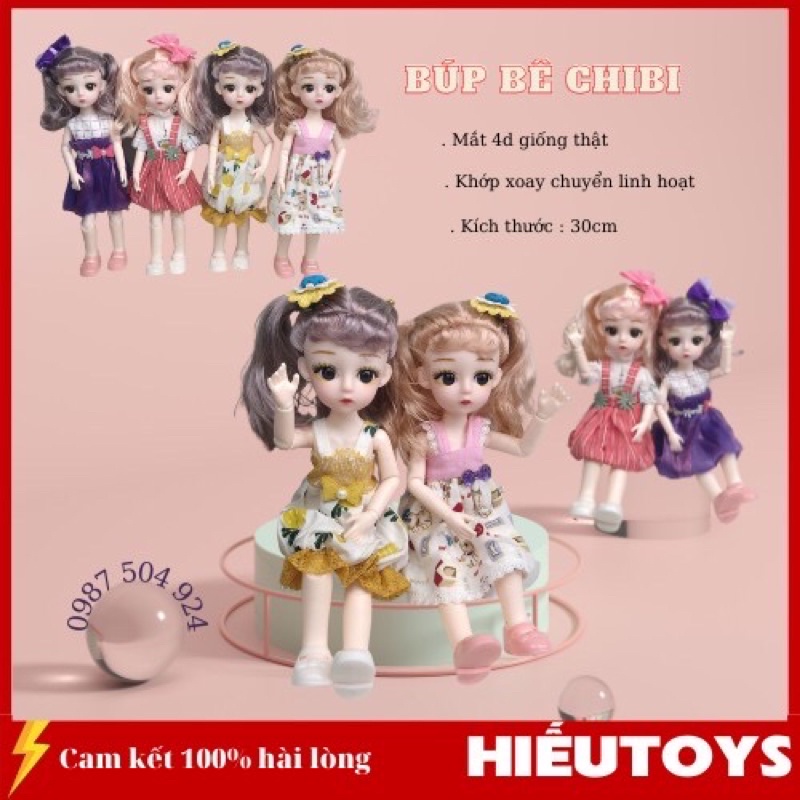 BÚP BÊ BABY BJD MẮT ĐÁ 30cm có khớp linh hoạt