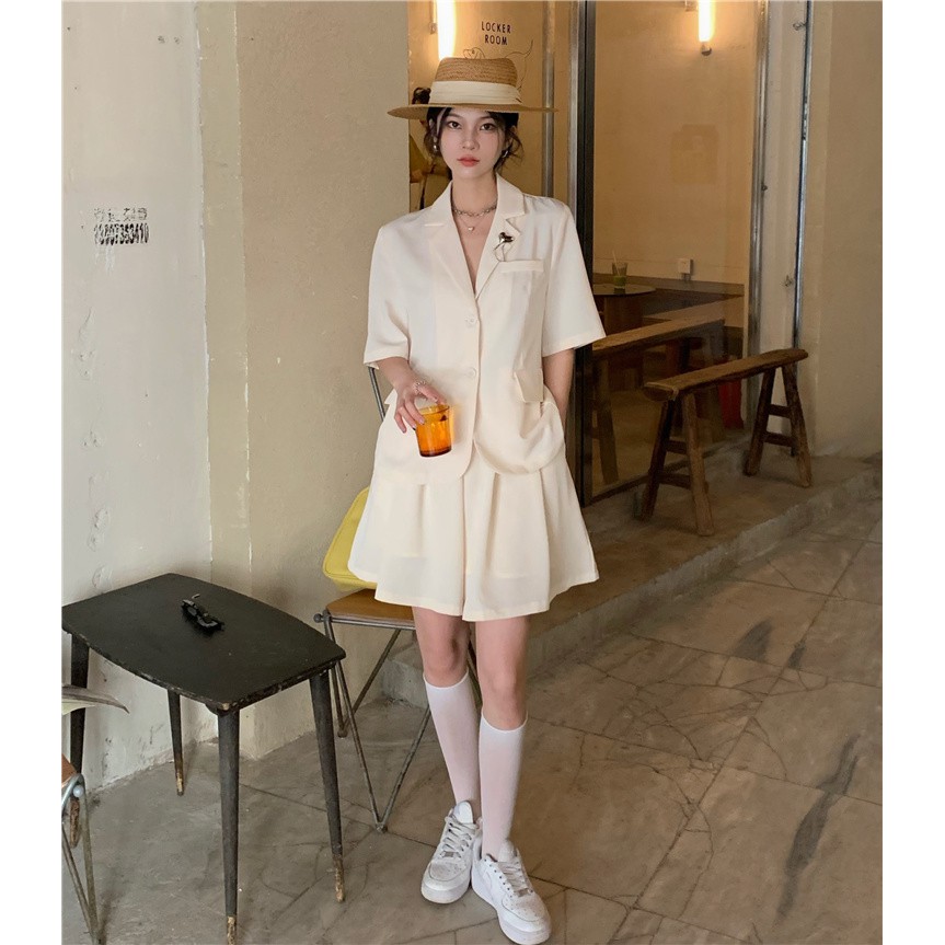 Set Quần Đùi Và Áo Thun Tay Ngắn Thời Trang Phong Cách Hàn Quốc Cho Nữ | BigBuy360 - bigbuy360.vn