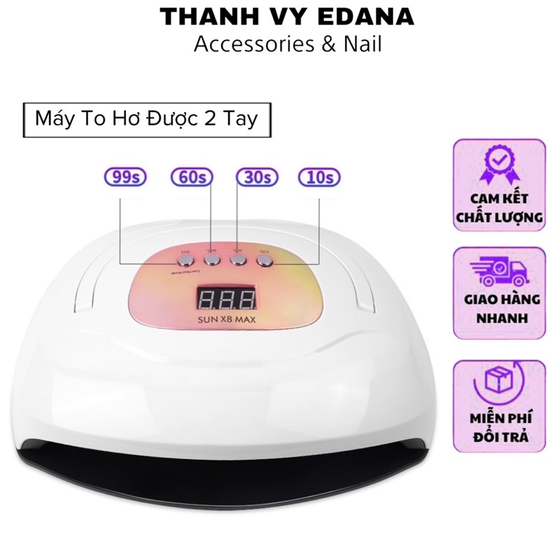 Máy hơ gel SunX8 Max siêu to hơ được 2 tay, Máy hơ chính hãng [Thanh Vy Nail]