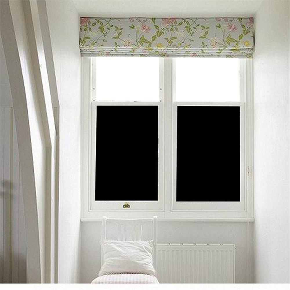 Phim Dán Cửa Sổ Không Keo Dán Màu Đen Bảo Vệ Sự Riêng Tư