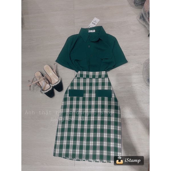 Set xanh lá cv dài