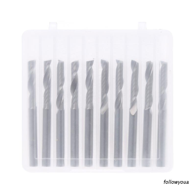 Set 10 Mũi Khoan 1 / 8 &quot;17Mm Chuyên Dụng Cho Máy Tiện Cnc
