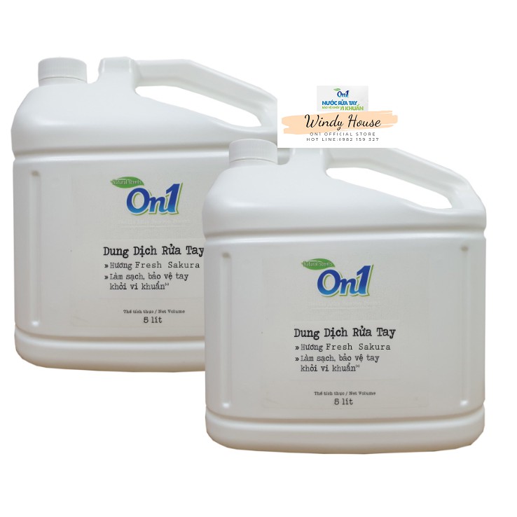 Dung Dịch Rửa Tay Khô On1 Hương Fresh Sakura 5 Lít